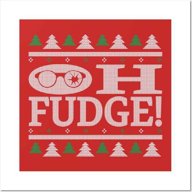 OH FUDGE Ugly Sweater Wall Art by Gimmickbydesign